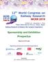 12 th World Congress on Railway Research WCRR 2019
