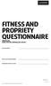 Fitness and Propriety Questionnaire Individual Director or Controller (CM250)