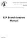 ESA Branch Leaders Manual