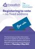 Registering to vote no fixed address