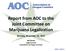 Report from AOC to the Joint Committee on Marijuana Legalization