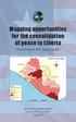 Mapping opportunities for the consolidation of peace in Liberia