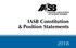 IASB Constitution & Position Statements