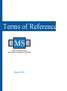 Consortium of MS Centers Terms of Reference