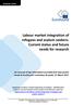 Labour market integration of refugees and asylum seekers: Current status and future needs for research