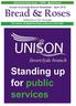 Unison Inverclyde Branch Newsletter April 2018 Bread & Roses. Solidarity is Our Strength
