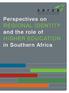 Perspectives on Regional Identity and the role of. in Southern Africa