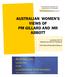AUSTRALIAN WOMEN S VIEWS OF PM GILLARD AND MR ABBOTT