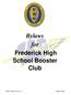 Bylaws for Frederick High School Booster Club