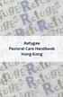 Refugee Pastoral Care Handbook Hong Kong