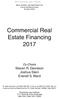 Commercial Real Estate Financing 2017