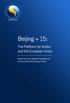 Beijing + 15: The Platform for Action and the European Union. Report from the Swedish Presidency of the Council of the European Union