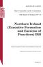 Northern Ireland (Executive Formation and Exercise of Functions) Bill