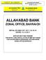 ALLAHABAD BANK ZONAL OFFICE, BAHRAICH