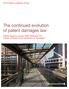 The continued evolution of patent damages law