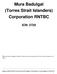 Mura Badulgal (Torres Strait Islanders) Corporation RNTBC