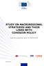 STUDY ON MACROREGIONAL STRATEGIES AND THEIR LINKS WITH COHESION POLICY. Data and analytical report for the EUSALP