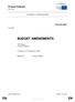 BUDGET AMENDMENTS. EN United in diversity EN. European Parliament 2016/2047(BUD) Budget (2016/2047(BUD))