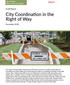 City Coordination in the Right of Way