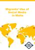 Migrants Use of Social Media in Malta
