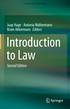 Introduction to Law Second Edition
