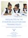 INEQUALITIES IN THE ETHIOPIAN EDUCATION AND TRAINING POLICY