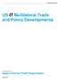 Multilateral Trade and Policy Developments