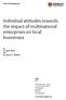 Individual attitudes towards the impact of multinational enterprises on local businesses