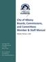 City of Albany Boards, Commissions, and Committees Member & Staff Manual