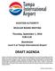 AVIATION AUTHORITY REGULAR BOARD MEETING DRAFT AGENDA