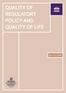 QUALITY OF REGULATORY POLICY AND QUALITY OF LIFE QUALITY OF REGULATORY POLICY AND QUALITY OF LIFE