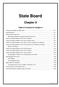 State Board. Chapter 9. Table of Contents for Chapter 9