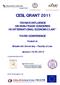 CESL GRANT 2011 CHINA S INFLUENCE ON NON-TRADE CONCERNS IN INTERNATIONAL ECONOMIC LAW THIRD CONFERENCE. Hosted at