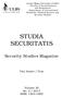 STUDIA SECURITATIS. Security Studies Magazine. Two Issues / Year. Volume XI No. 2 / 2017 ISSN: