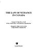 THE LAW OF NUISANCE IN CANADA