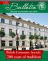 Bulletin. 200 years of tradition. Polish Economic Society. no. 2/2014 Special Edition ISSN