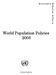 World Population Policies 2005