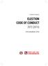 ELECTION CODE OF CONDUCT
