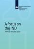 A focus on the IND. Annual results 2011