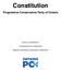Constitution. Progressive Conservative Party of Ontario. What is a constitution? Vital sections of a constitution
