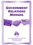 Government. Relations Manual. The Benevolent and Protective Order of Elks United States of America. A Fraternal Organization USA