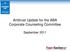 Antitrust Update for the ABA Corporate Counseling Committee. September 2011