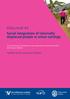 Policy brief #4 Social integration of internally displaced people in urban settings