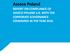 Asseco Poland REPORT ON COMPLIANCE OF ASSECO POLAND S.A. WITH THE CORPORATE GOVERNANCE STANDARDS IN THE YEAR 2016
