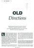 OLD. Directions 12 FEATURES