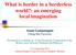 What is border in a borderless world?: an emerging local imagination