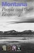Montana. People and the Economy