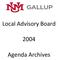 Local Advisory Board. Agenda Archives