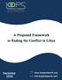 A Proposed Framework to Ending the Conflict in Libya