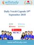 Daily Vocab Capsule 19 th September 2018